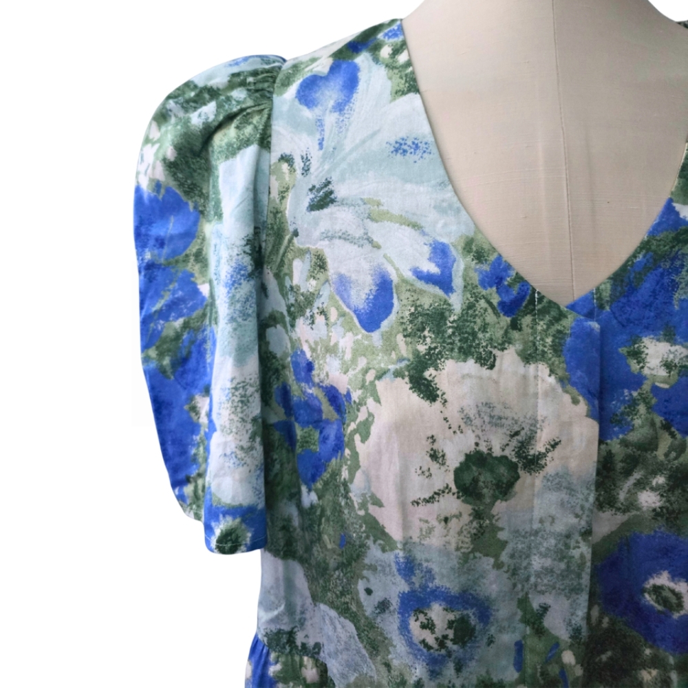 Tuckernuck Jardin de Fleurs Violetta Floral Midi Maxi Dress Large - Picture 6 of 12